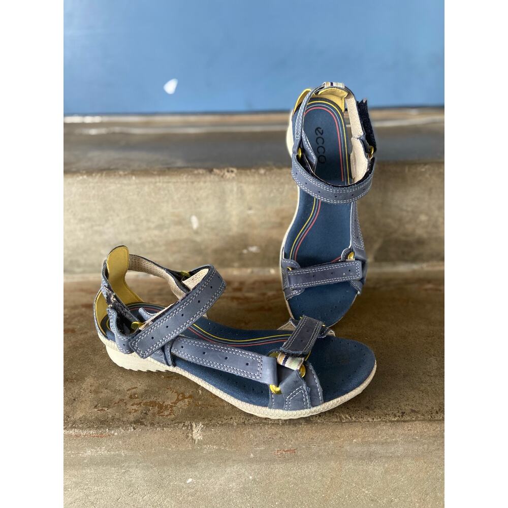 Ecco blue  adjustable sport sandals- size 37